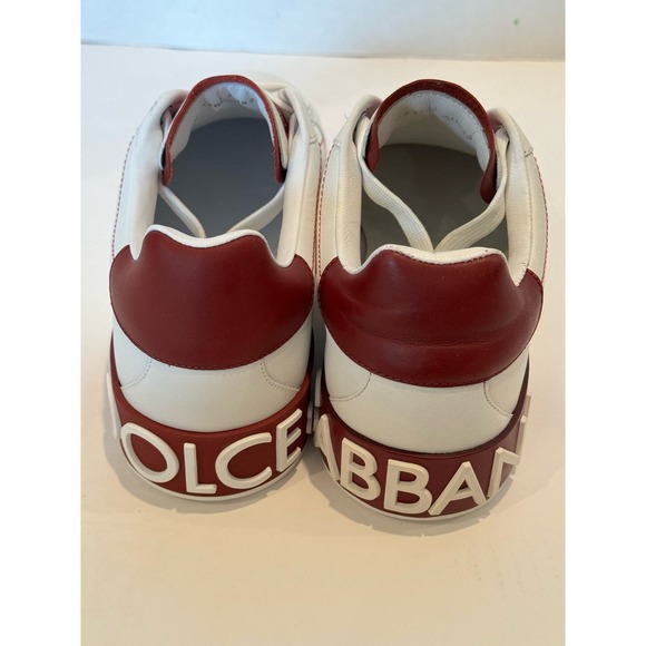 Dolce & Gabbana Red Details Portofino Sneakers - Picture 2 of 8